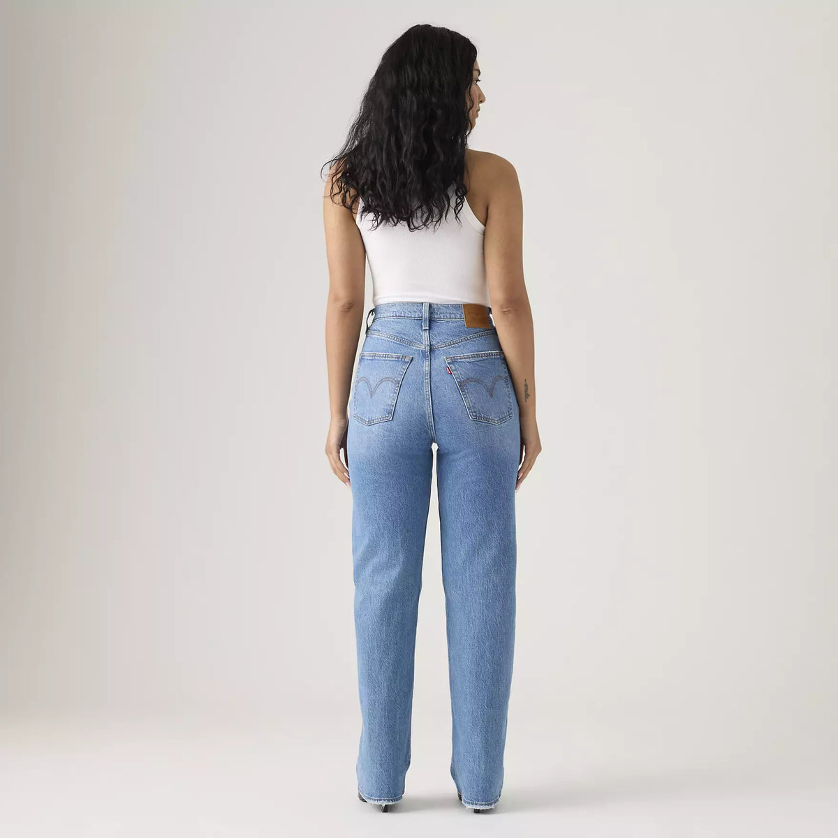 LEVI'S RIBCAGE FULL LENGTH JEANS - DANCE AROUND 0008
