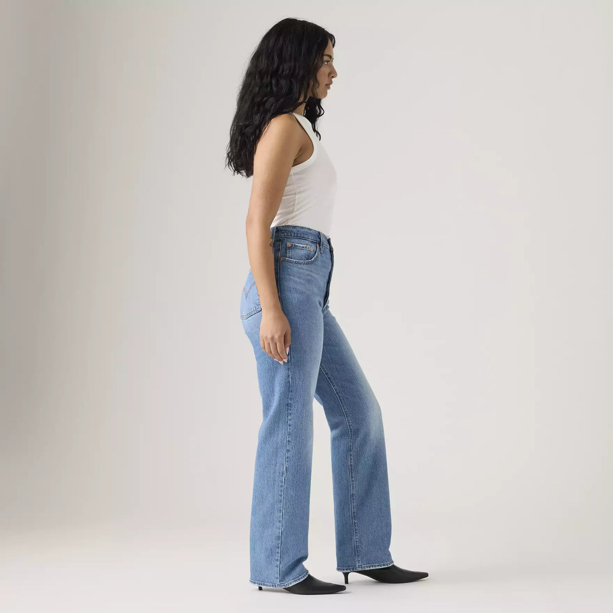 LEVI'S RIBCAGE FULL LENGTH JEANS - DANCE AROUND 0008