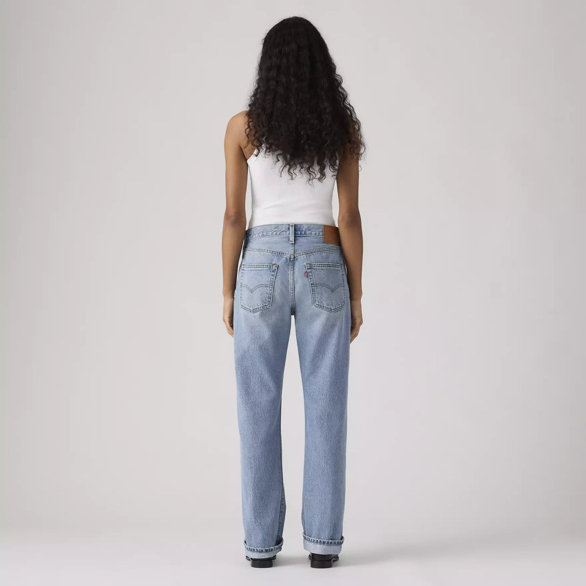 LEVIS 501 '90S SELVEDGE WOMENS JEANS - HALLOWED HOUR 0117
