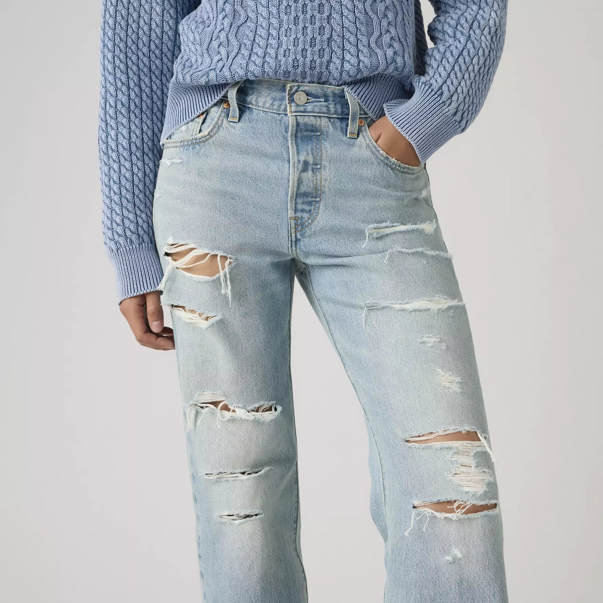 LEVIS 501 '90S WOMENS JEANS - BEEN THERE STF 0133