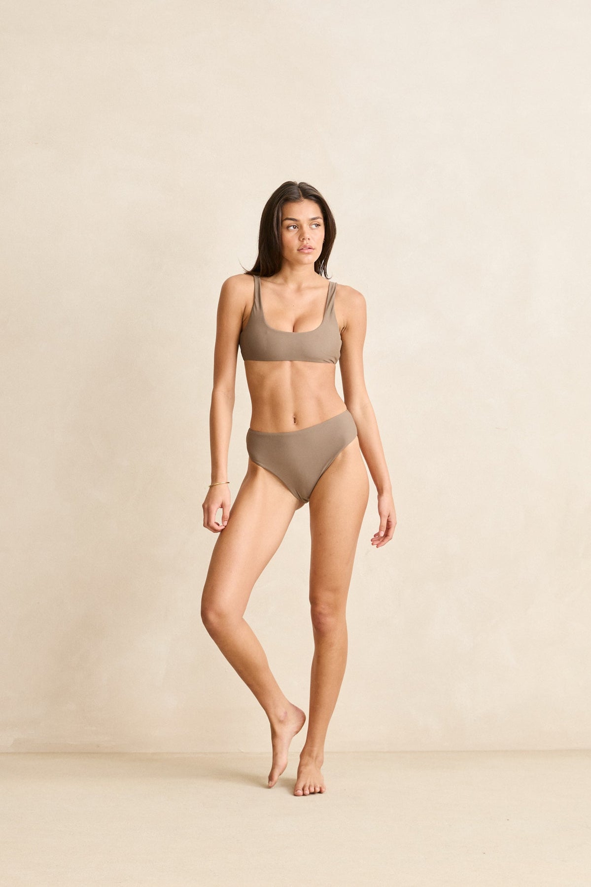 RHYTHM CLASSIC HI WAIST PANT - TAUPE