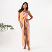 ALOHA COLLECTION PAREO / PUAKENIKENI BUDS / PINK ORANGE