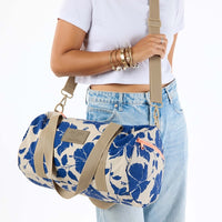 ALOHA COLLECTION SPORTY DUFFLE / SALINA TINY STRIPE / NAVY