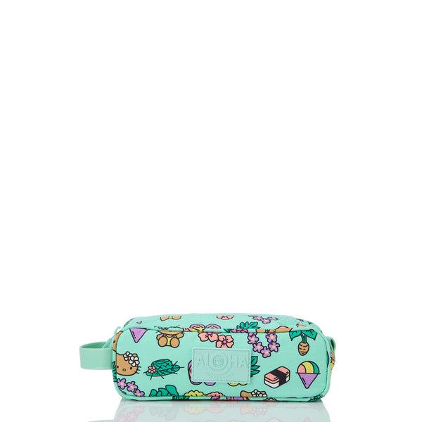 **HAWAII EXCLUSIVE ALOHA COLLECTION PENCIL CASE / HELLO KITTY ALOHA ICONS / SPLASH