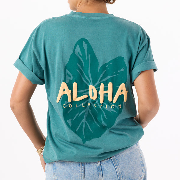 ALOHA COLLECTION TEE / ALOHA KALO / EMERALD