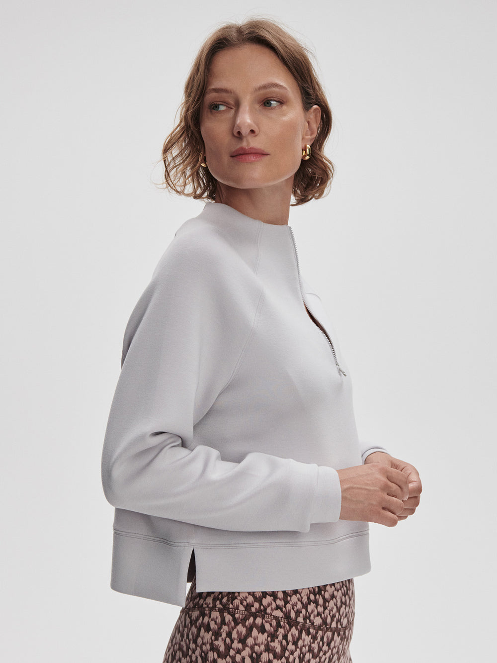 VARLEY EBBA HALF ZIP MIDLAYER - RAINDROPS