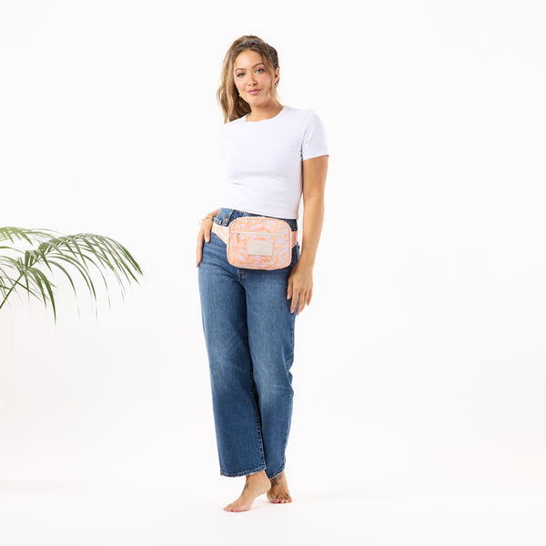 ALOHA COLLECTION HIP PACK / LEI STAND / PEACHY