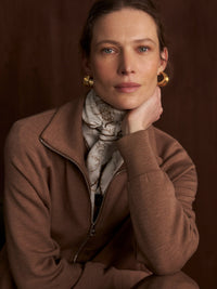 VARLEY TYDE ZIP-THORUGH SWEAT - GOLDEN BRONZE MARL