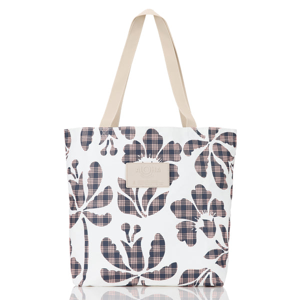 ALOHA COLLECTION REVERSIBLE TOTE / PALAKA FLEUR / NEPTUNE