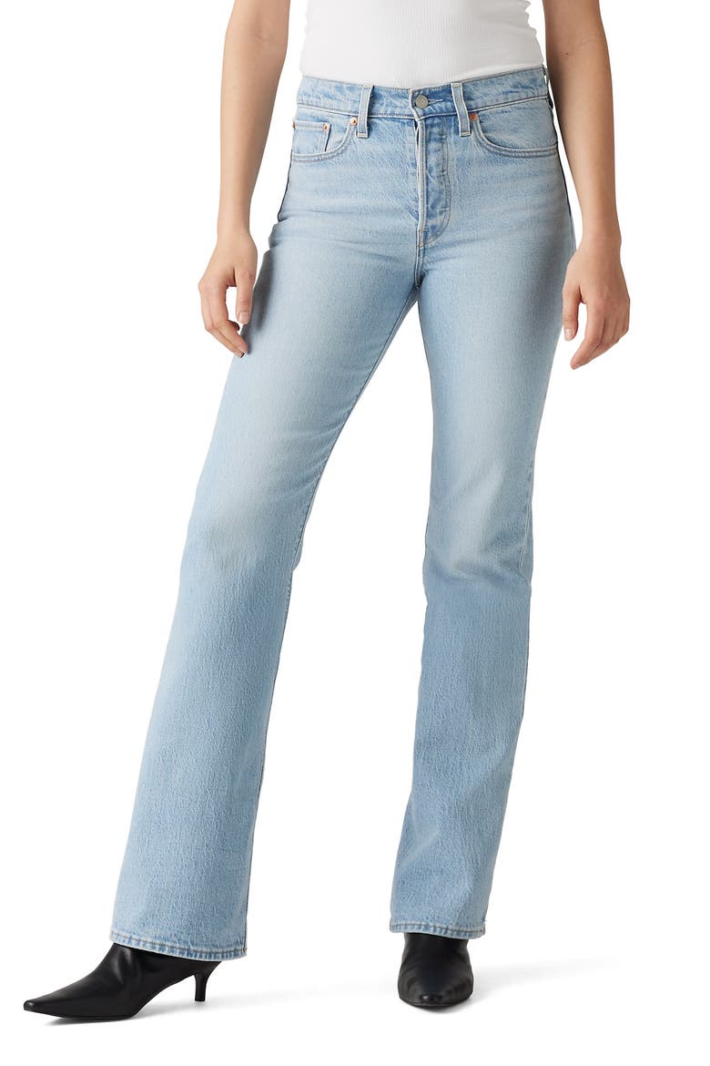 LEVIS WEDGIE BOOTCUT WOMENS JEANS - BLASTED STONE CLEAN PSK 0003