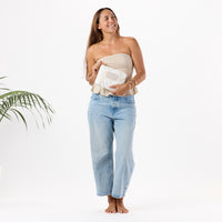 ALOHA COLLECTION SMALL / PARADISE TINY STRIPE / ICED COFFEE SANDSTONE