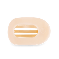 TELETIES LARGE ROUND CLIP - ALMOND BEIGE