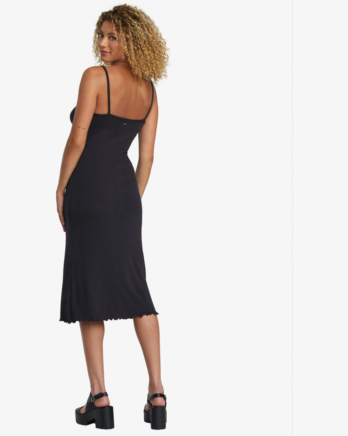 RVCA SLINK MIDI DRESS - RVB