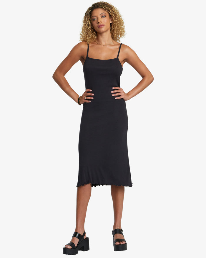 RVCA SLINK MIDI DRESS - RVB