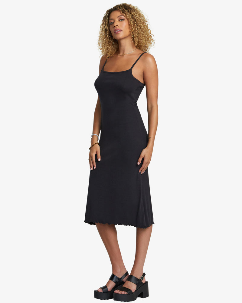 RVCA SLINK MIDI DRESS - RVB