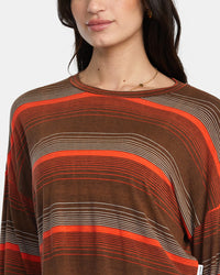 RVCA COUNTDOWN II LONG SLEEVE KNIT TOP - CRV0