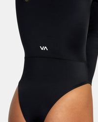 RVCA VA SPORT ESSENTIAL ONE-PIECE SWIMSUIT - BLK