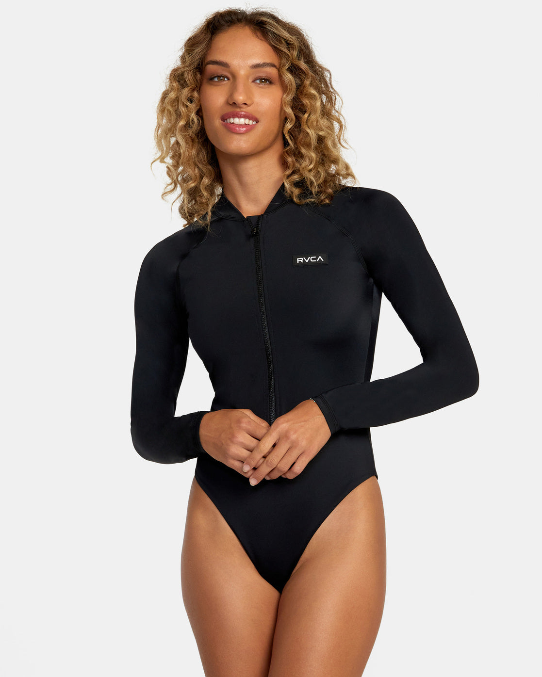 RVCA VA SPORT ESSENTIAL ONE-PIECE SWIMSUIT - BLK