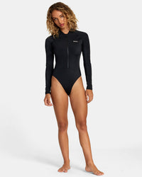 RVCA VA SPORT ESSENTIAL ONE-PIECE SWIMSUIT - BLK