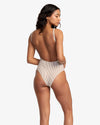 RVCA LINEAR STAPLE ONE-PIECE MED FRENCH SWIMSUIT - CPP0