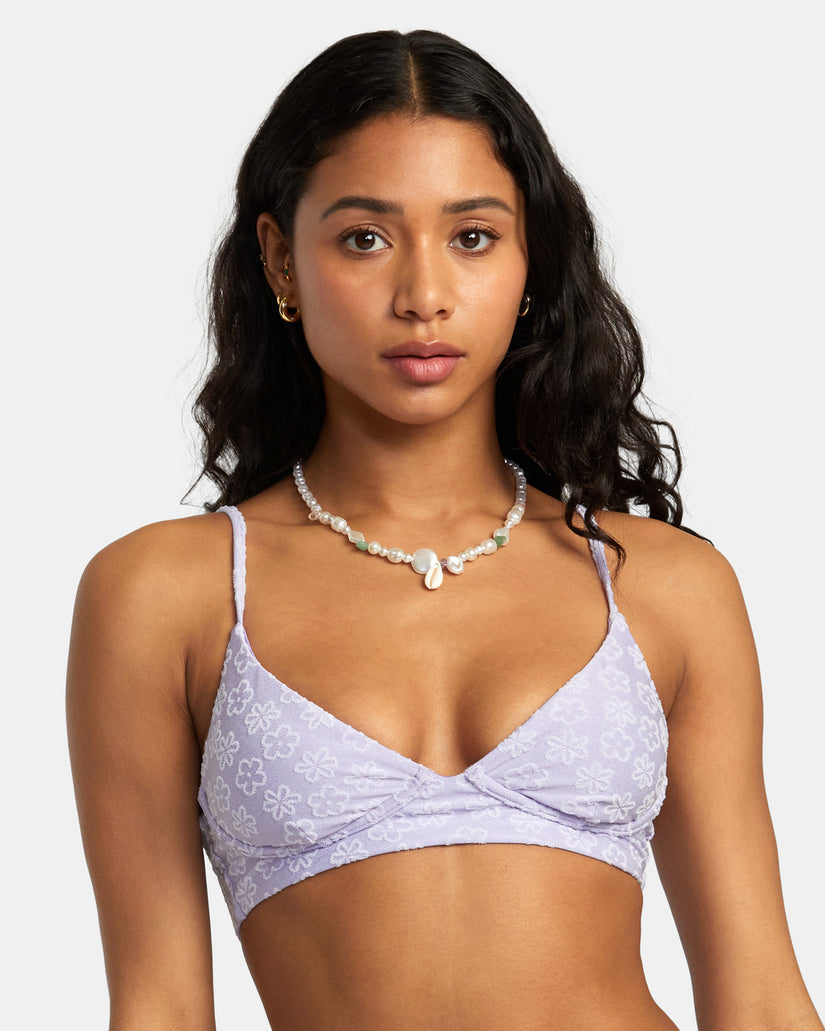 RVCA DELIA HIGH TRIANGLE BIKINI TOP - IRS