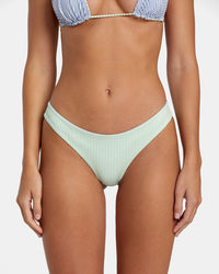 RVCA TRI STRIPE REVERSIBLE CHEEKY BIKINI BOTTOMS - MUL