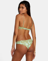 RVCA FINE LINES SHIMMER CHEEKY BIKINI BOTTOMS - SFM