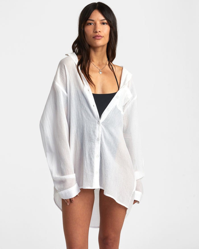 RVCA GIMME SHIRT DRESS - WPW
