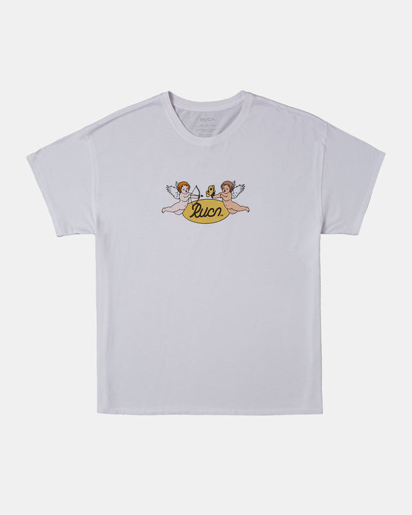 RVCA CHERUBS T-SHIRT - WHT