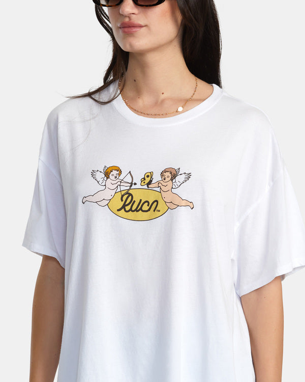 RVCA CHERUBS T-SHIRT - WHT