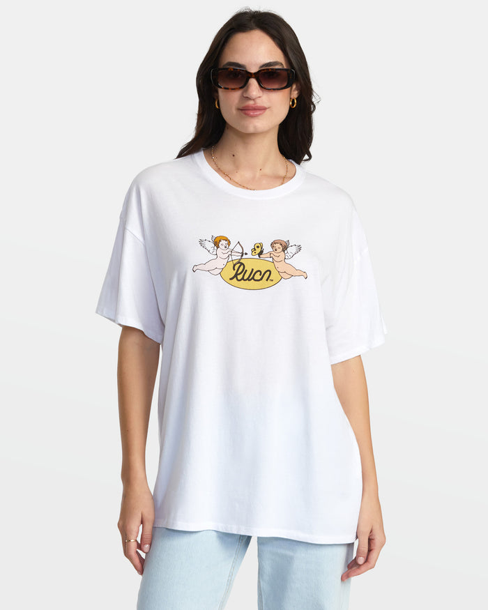 RVCA CHERUBS T-SHIRT - WHT