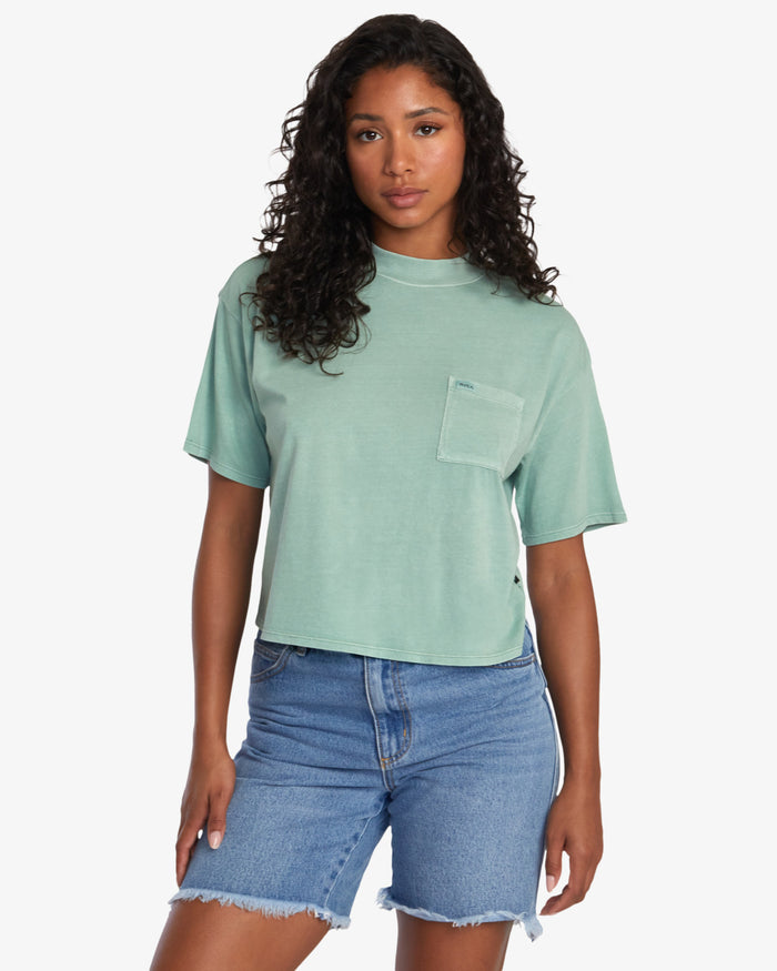 RVCA KINNEY TEE POCKET T SHIRT - GHZ