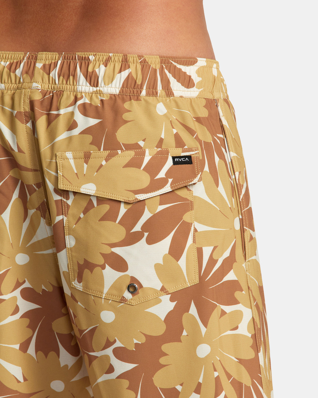 RVCA VA PIGMENT ELASTIC BOARDSHORTS 17" - KHA