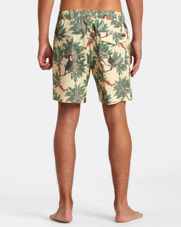 RVCA BARNES ELASTIC BOARDSHORTS 17" - YED0