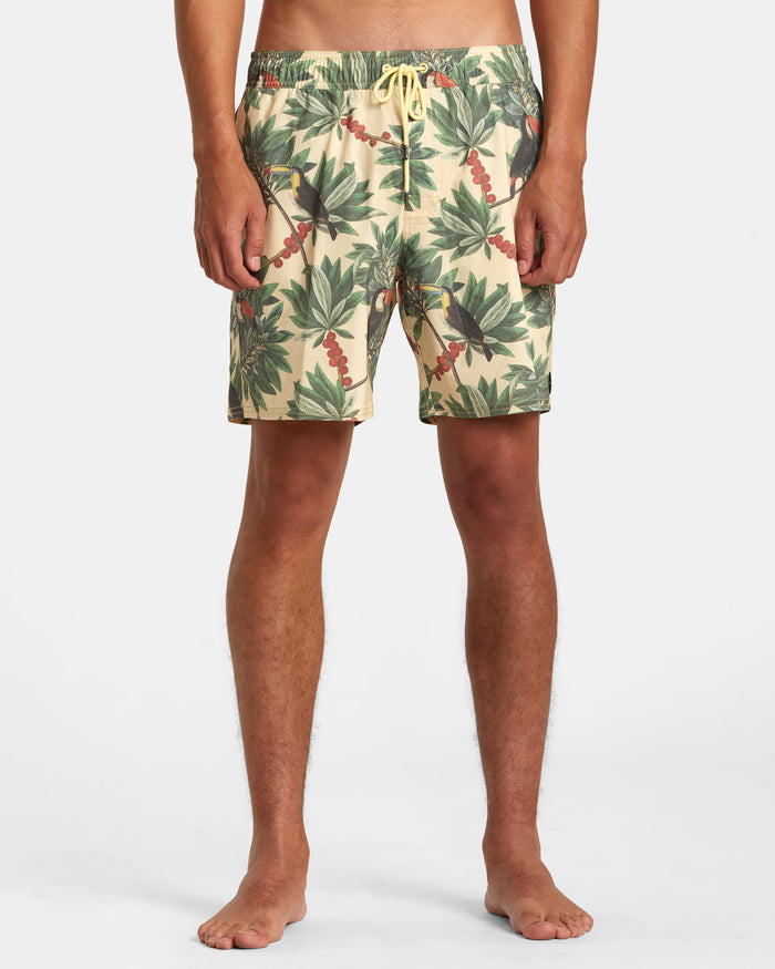 RVCA BARNES ELASTIC BOARDSHORTS 17" - YED0