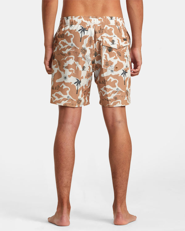 RVCA ATLAS ELASTIC BOARDSHORTS 17" - CML