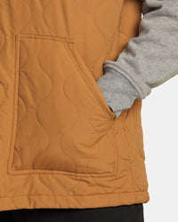 RVCA GRANT HOODED PUFFER JACKET - CML