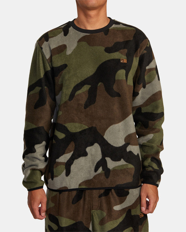 RVCA YUKON CREWNECK SWEATSHIRT - CAM