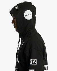 RVCA HAWAII ALL BRAND HOODIE - BLK