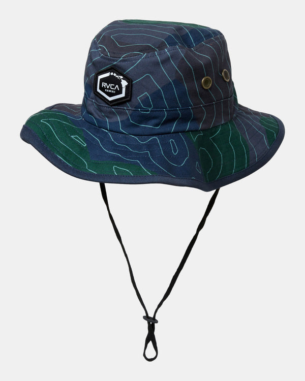 RVCA ISLAND HEX REVERSIBLE BOONIE HAT - BHM6