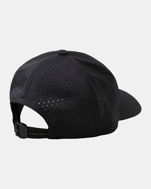 RVCA VENT PERFORATED CLIPBACK HAT II - BLK