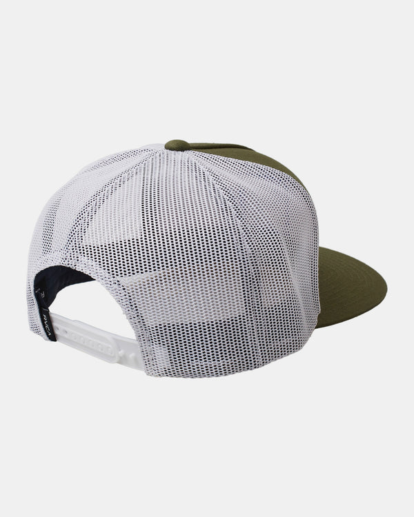 RVCA ALL THE WAY TRUCKER HAT - OLV