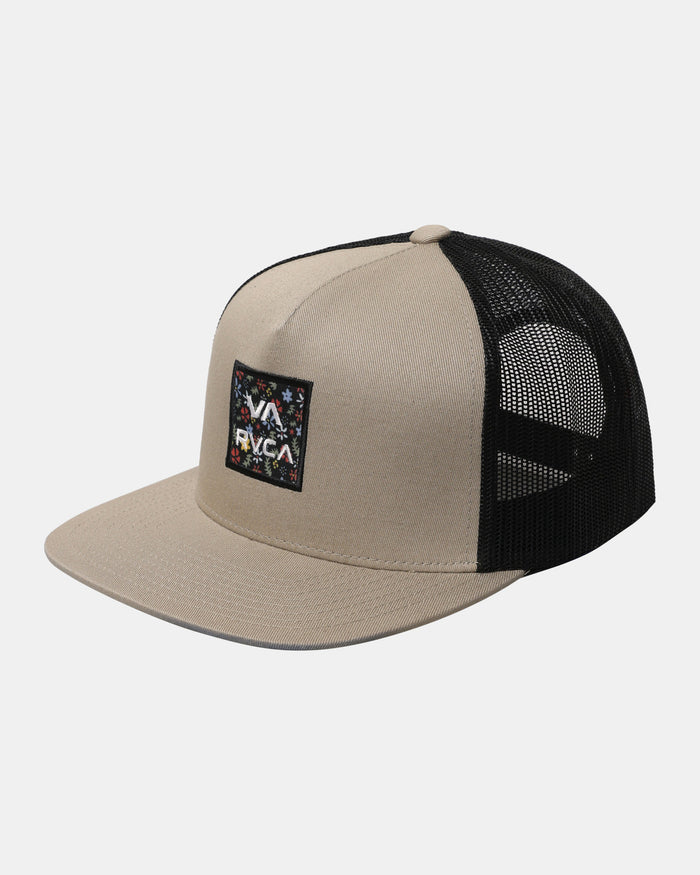 RVCA VA ALL THE WAY PRINT TRUCKER HAT - STN