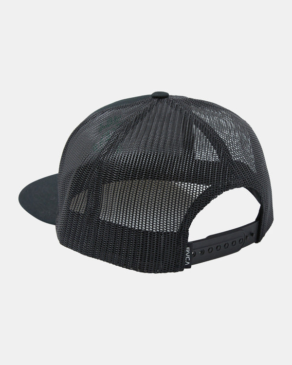 RVCA PAIR O DICE TRUCKER HAT - BLK