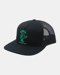 RVCA PAIR O DICE TRUCKER HAT - BLK