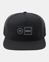 RVCA PLATFORM TRUCKER HAT - BLK