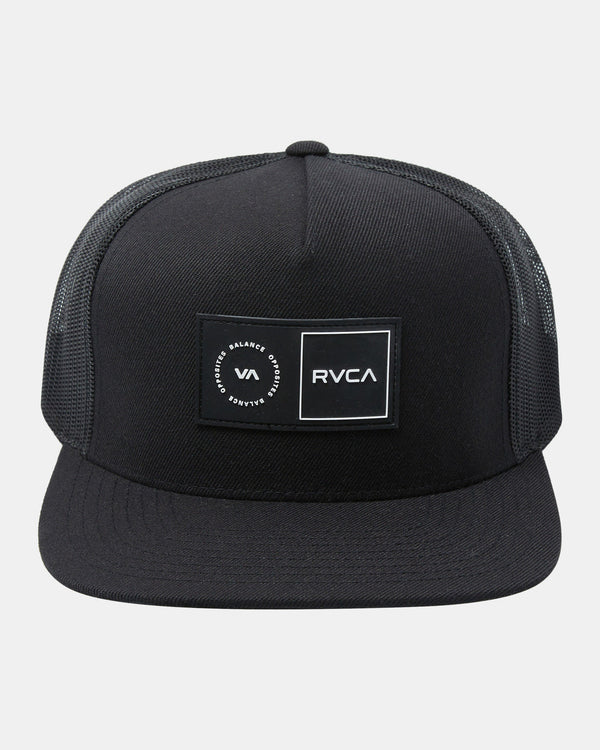 RVCA PLATFORM TRUCKER HAT - BLK