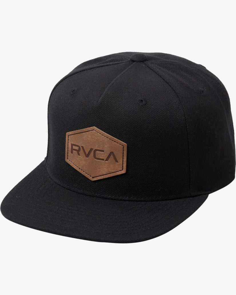 RVCA COMMONWEALTH DLX SNAPBACK HAT - BLK