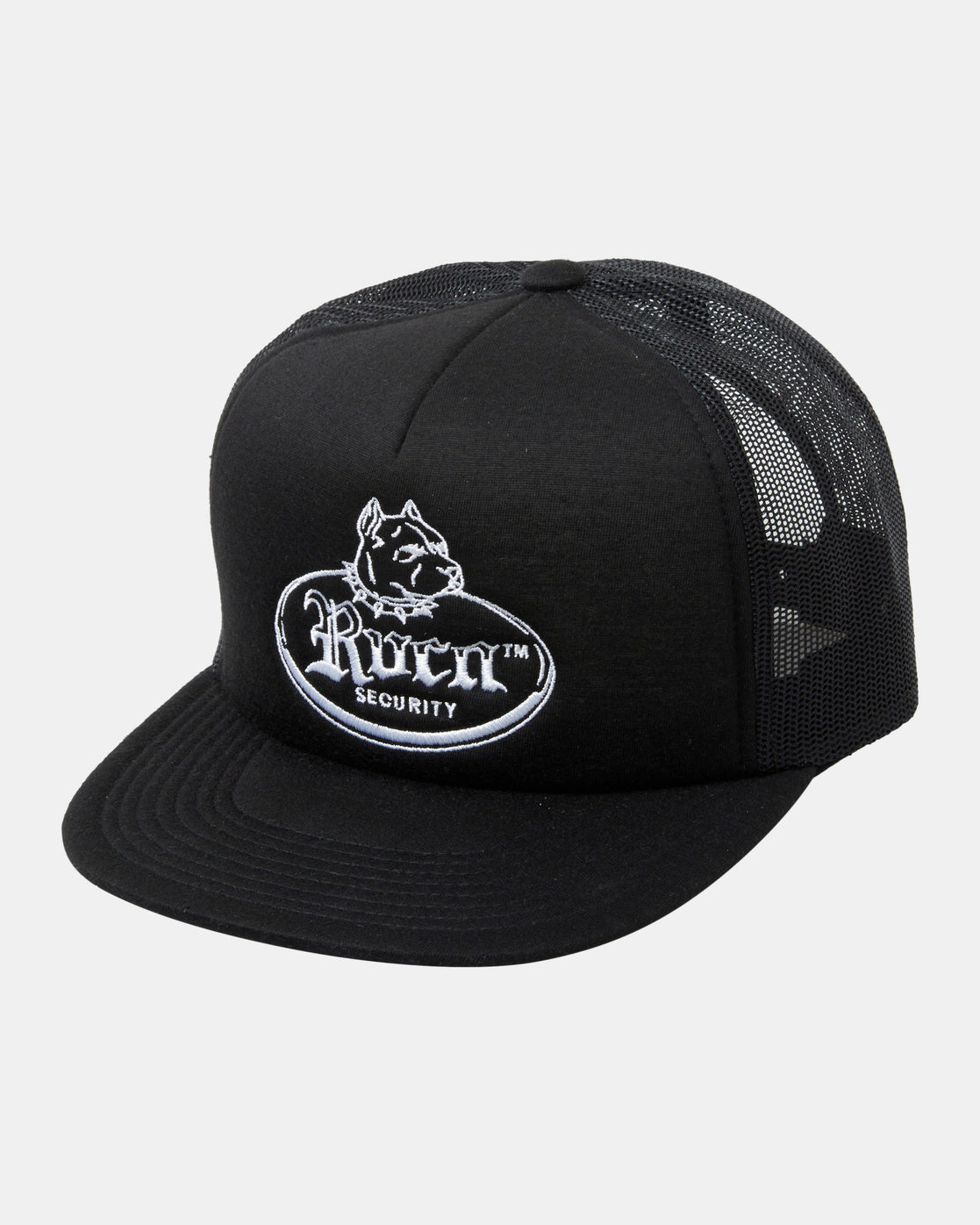 RVCA BULL TERRIER TRUCKER HAT - BLK