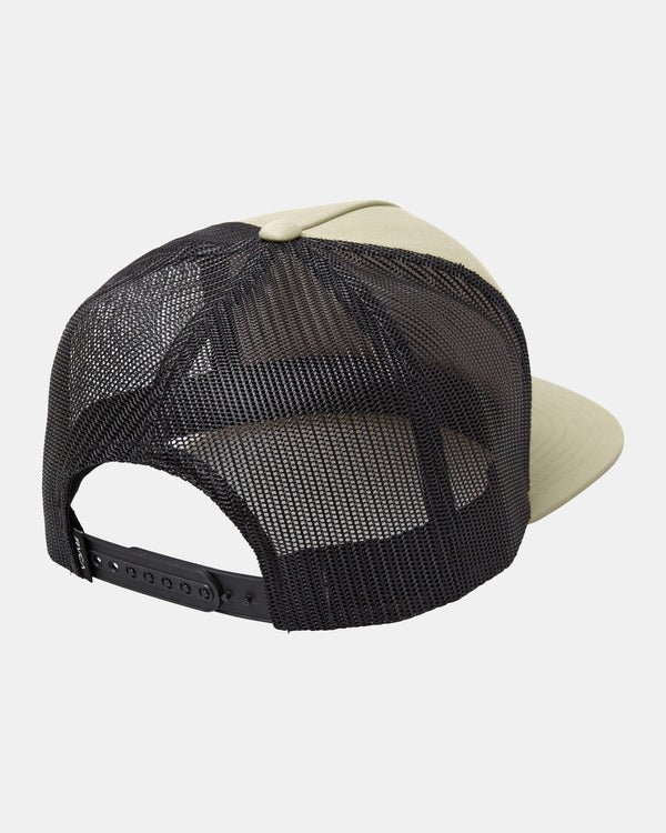 RVCA VA ATW HAWAII PATCH TRUCKER HAT - KHA
